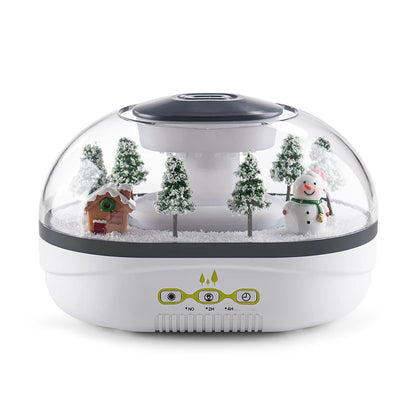 MerryMist™ Winter Village Snow Globe Humidifier — Aromatherapy Diffuser & Night Light