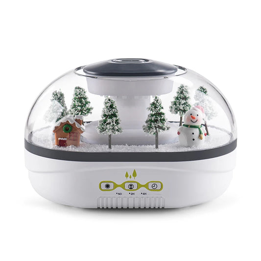 MerryMist™ Winter Village Snow Globe Humidifier — Aromatherapy Diffuser & Night Light
