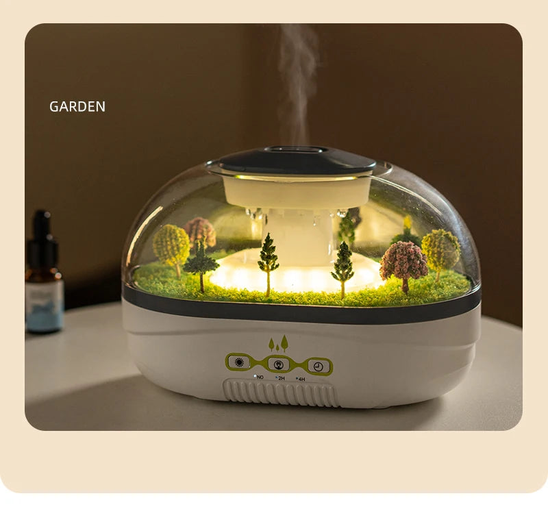 MerryMist™ Winter Village Snow Globe Humidifier — Aromatherapy Diffuser & Night Light